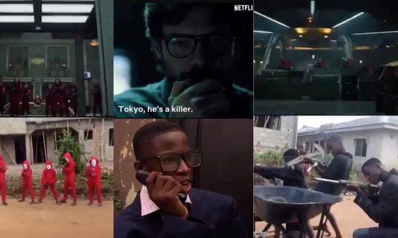 Ikorodu Boy's Money Heist recreation