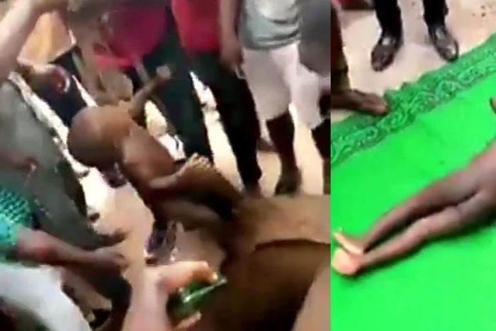 Little child escaped death narrowly after falling into a deep open well (video)