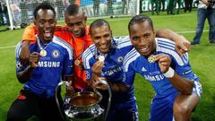 Essien win the UEFA Champions League League with Chelsea