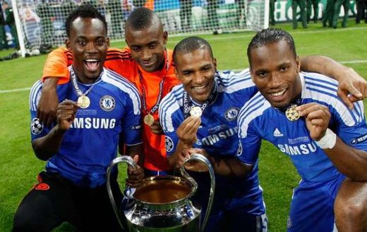 Essien win the UEFA Champions League League with Chelsea