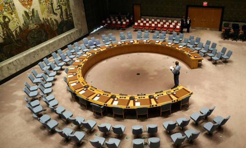 The UN Security Council room seen in 2017