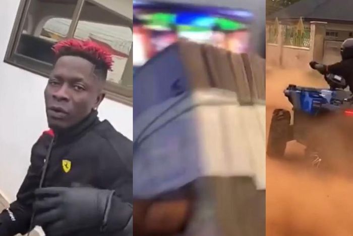 Shatta Wale delivers money