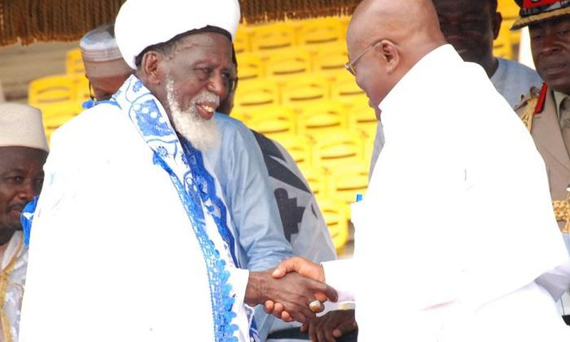 Nana Addo with Chief Imam