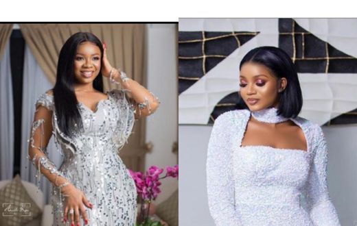 Wedding guests: Serwaa Amihere and sister served us the best white outfits for weddings