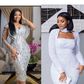 Wedding guests: Serwaa Amihere and sister served us the best white outfits for weddings