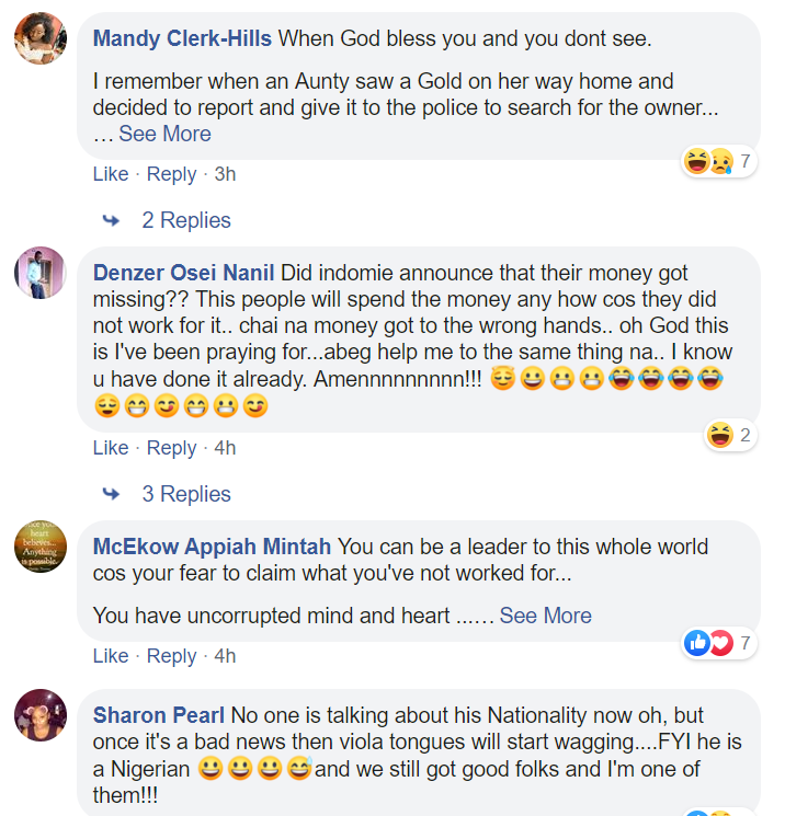 "Oh my God! 21st century Essau” – Social media react as man returns 1.8 million found in indomie carton