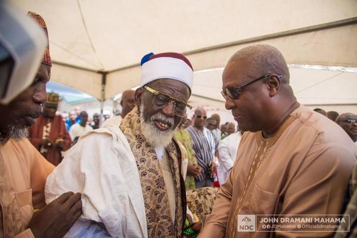 John Mahama with Chief Imam