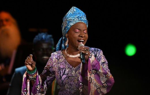 Beninese singer-songwriter Angelique Kidjo, shown here at the 2020 Grammys, says coronavirus exposes how "greed has fragilized our system"
