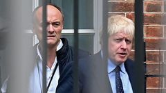 Boris Johnson's top adviser Dominic Cummings (left) is under fire for breaking lockdown rules