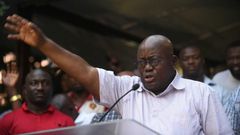 New Patriotic Party presidential candidate Nana Akufo-Addo has a clear lead in Ghana's pesidential election, local media report
