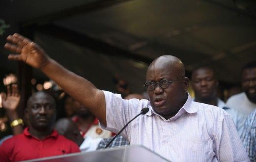 New Patriotic Party presidential candidate Nana Akufo-Addo has a clear lead in Ghana's pesidential election, local media report