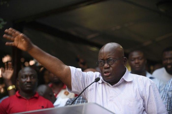 New Patriotic Party presidential candidate Nana Akufo-Addo has a clear lead in Ghana's pesidential election, local media report