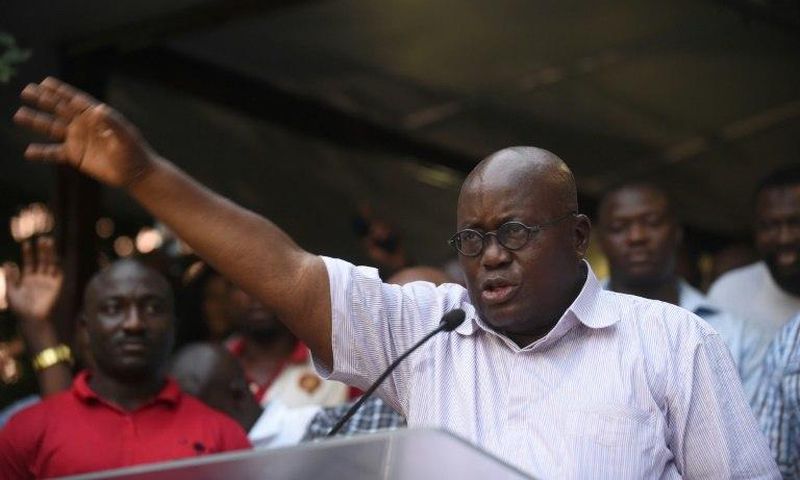 New Patriotic Party presidential candidate Nana Akufo-Addo has a clear lead in Ghana's pesidential election, local media report