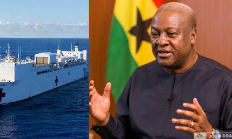 Mahama promises to build hospital ship if he wins 2020 election