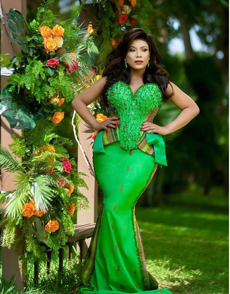 Green kente colour combo