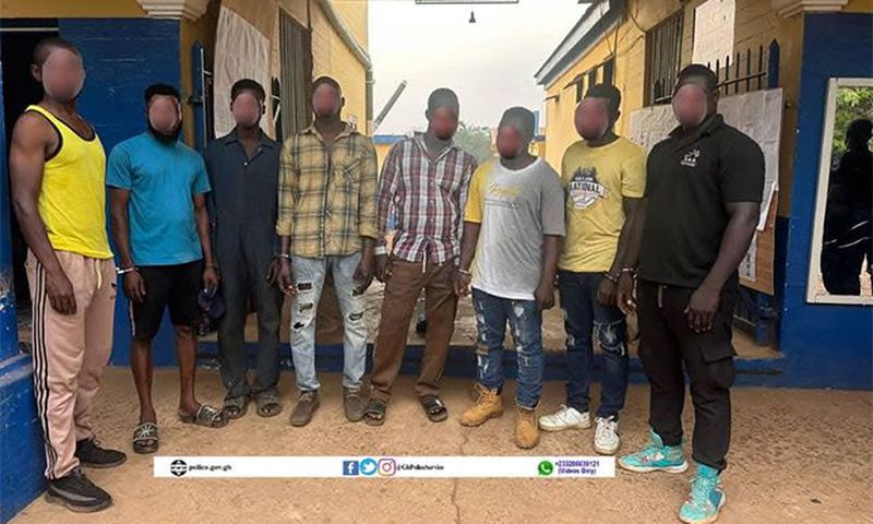 Eight suspects