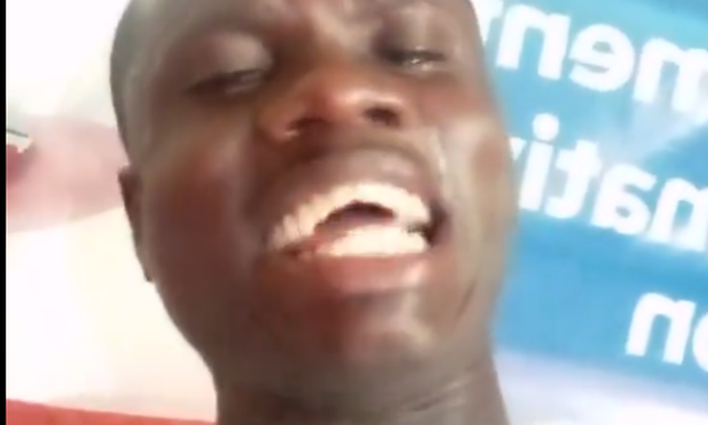 Distraught NPP supporter
