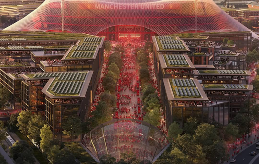 Man United to leave Old Trafford into new groundbreaking 100,000-seater stadium (Photos)