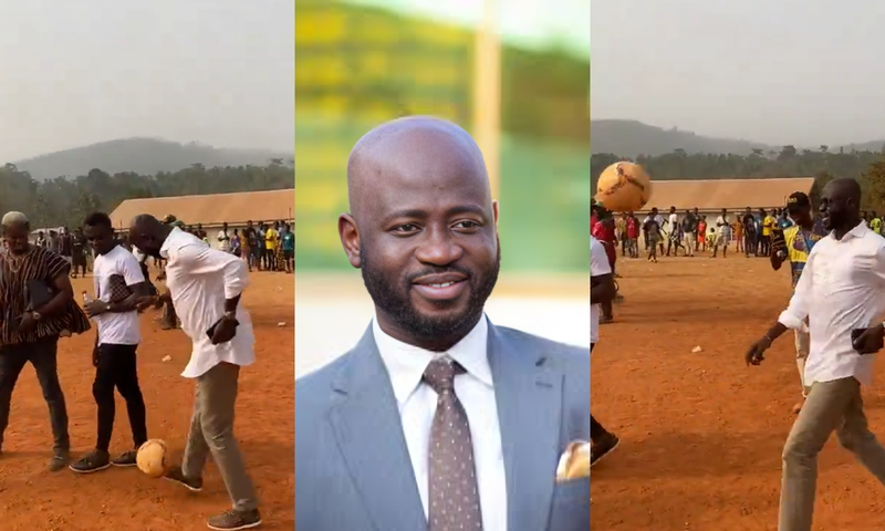 Messi is shaking: Ghanaian MP wows locals with impressive football skills (Video)