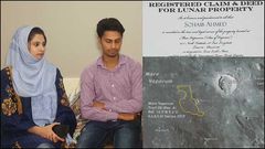 Man buys 1-acre plot of land on the moon for wife as wedding gift