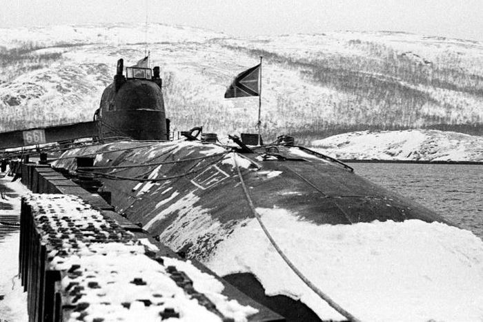 Russia's Kursk submarine, launched in 1994, sank in the Barents Sea on August 12, 2000