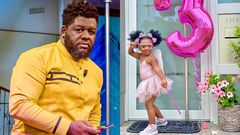 Shatta Wale's manager Bulldog and his daughter