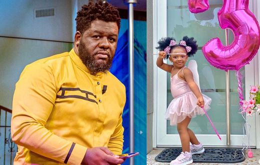Shatta Wale's manager Bulldog and his daughter