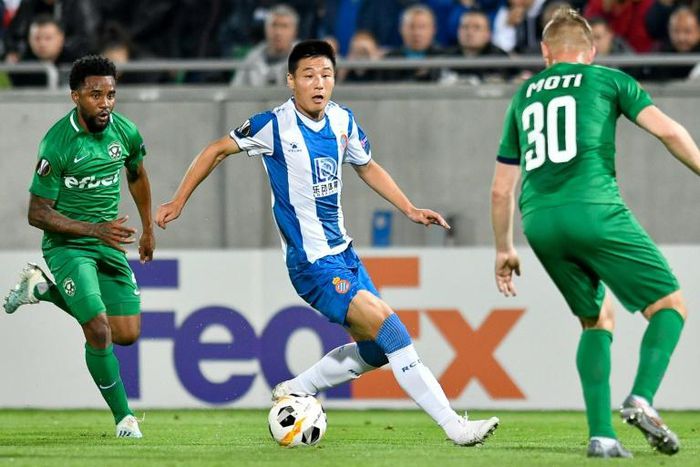 China's Wu Lei joined Espanyol in January 2019