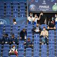Fans and squad members tried to follow the rules at the French Cup final at the Stade de France
