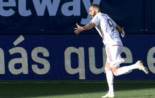 Karim Benzema bagged the second as Real Madrid took top spot in La Liga