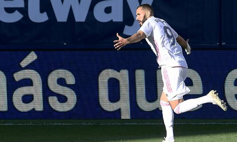 Karim Benzema bagged the second as Real Madrid took top spot in La Liga