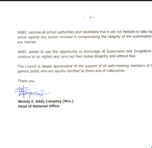 WAEC relocates WASSCE exam centre from Bright SHS to Ofori Panin SHS after riots