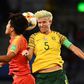 South Africa's Janine Van Wyk -- seen here playing for her country against China at last year's World Cup -- recently signed for Champions League quarter-finalists Glasgow City
