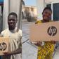 John Dumelo shares laptops to students in Ayawaso West Wuogon