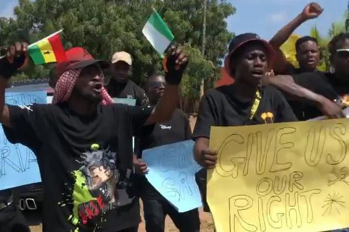 Funny Face holds EndSARS protest in his house