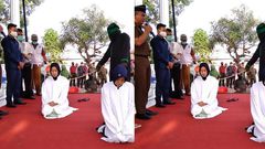 2 Indonesian women receive 100 lashes each on their backs in public for online pimping