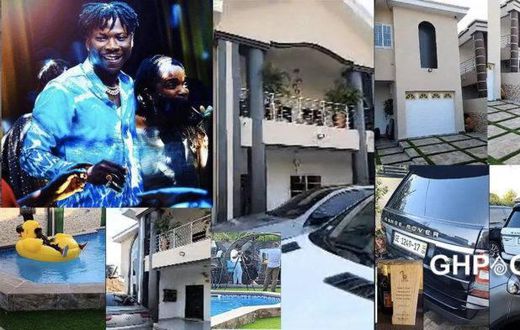 StoneBwoy Mansion  and cars