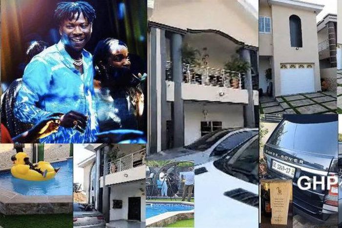 StoneBwoy Mansion  and cars