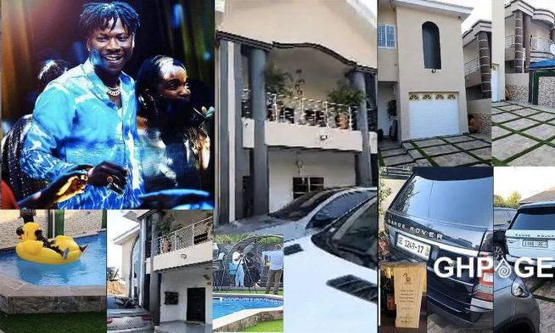 StoneBwoy Mansion  and cars