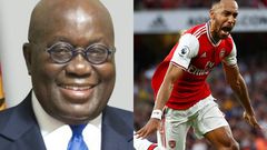 Tottenham fan President Akufo-Addo wants Aubameyang to stay at Arsenal