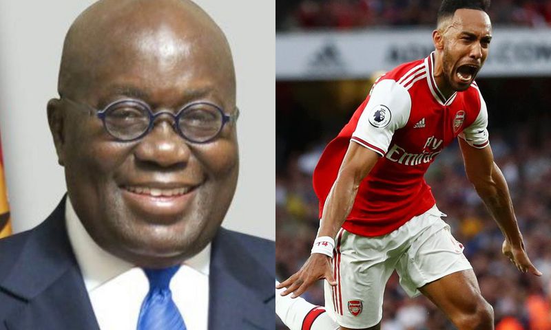 Tottenham fan President Akufo-Addo wants Aubameyang to stay at Arsenal