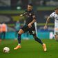 Algeria captain Riyad Mahrez (L) playing for Manchester City against Leeds United this month in the English Premier League.