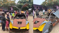 18-Year-old BECE graduate builds his own Car