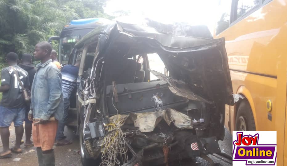 Accident scene. Photo credit: Myjoyonline
