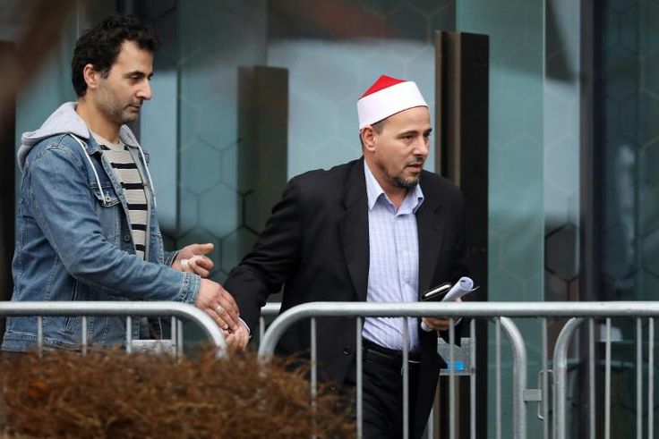 At a sentencing hearing, Gamal Fouda (R), imam of the Al Noor mosque, told New Zealand mosque shooter Brenton Tarrant that his 'hatred is unnecessary'
