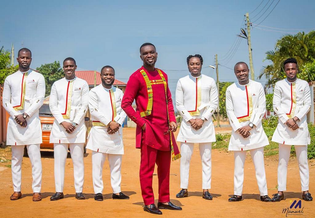 Joe Mettle and groomsmen
