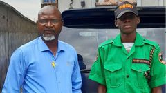 Man employs son (university student) as security guard in his company