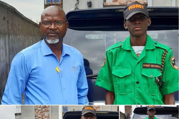 Man employs son (university student) as security guard in his company