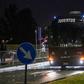 The bus transporting Juventus' players arrives at the Allianz Stadium.