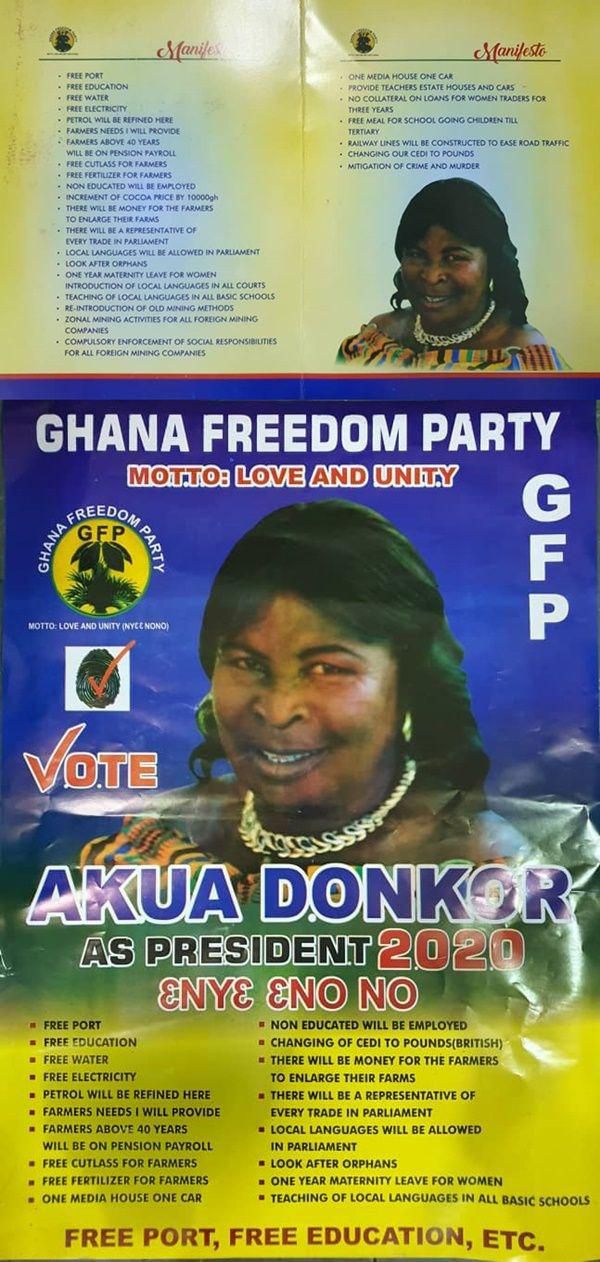 Akua Donkor launches manifesto; 1-year maternity leave, farmers to be on payroll after 40 years